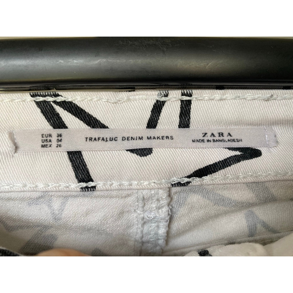 Zara Trafaluc Star Denim Jeans Skinny Distressed Sz 4 Y2K City Streetwear Rocker - Picture 5 of 8